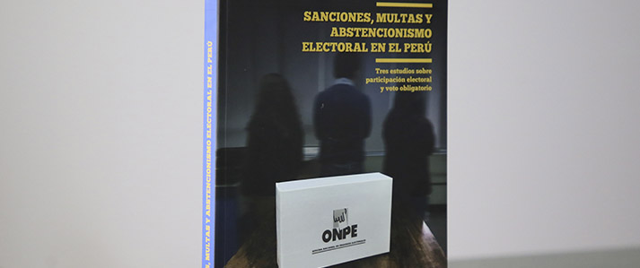 ONPE presentará libro sobre sanciones, multas y abstencionismo electoral en el Perú